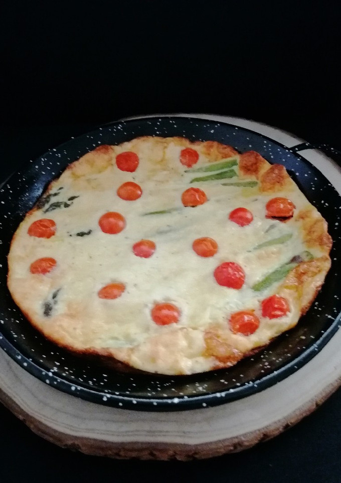 Una foto de Frittata de espárragos