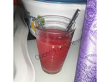 Watermelon and orange juice