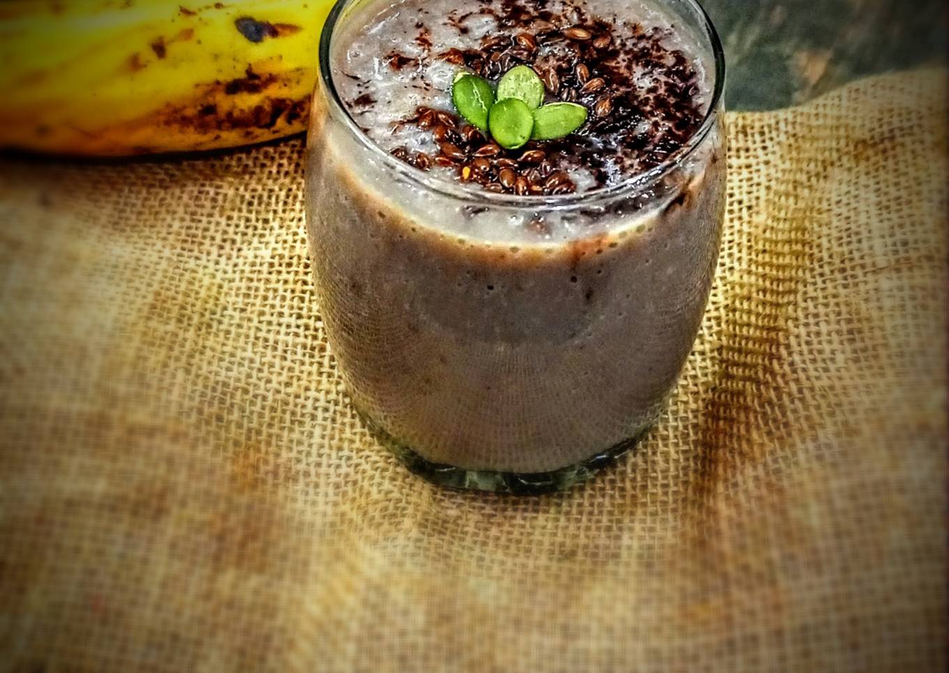 Chocolate banana smoothie