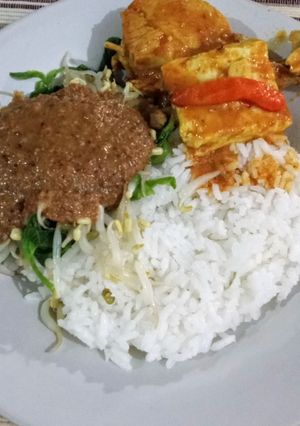 Foto resep Nasi Pecel Kare khas Banyuwangi