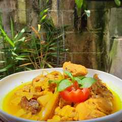 Foto resep Ayam Tempe Kuah Kuning