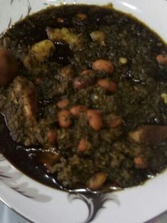 عکسی از دستور قورمه سبزی