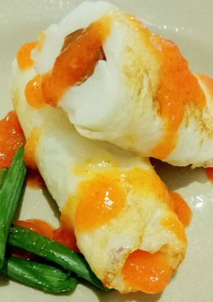 Foto resep Putih Telur Gulung Isi Sosis