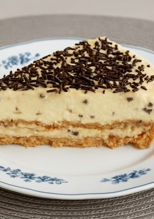 Una foto de Tarta de queso y chocolate blanco