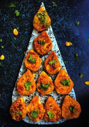 A picture of Corn Sweet potato Cutlets.