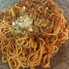 A picture of Chunky spaghetti.
