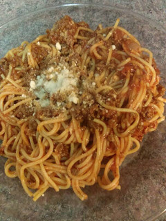 A picture of Chunky spaghetti.