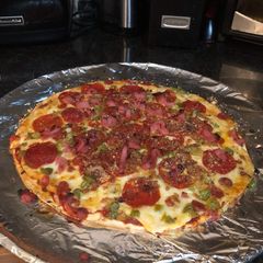 A picture of Semi homemade pizza.