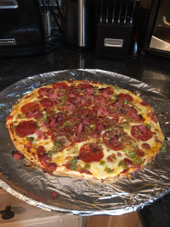 A picture of Semi homemade pizza.