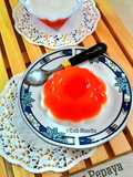 Puding pepaya lapis susu