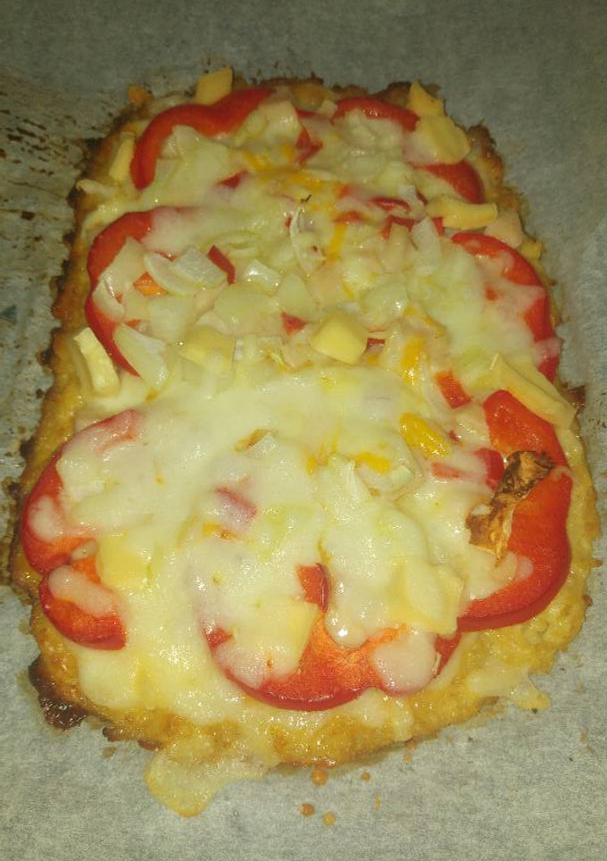 Una foto de Pizza -masa de col