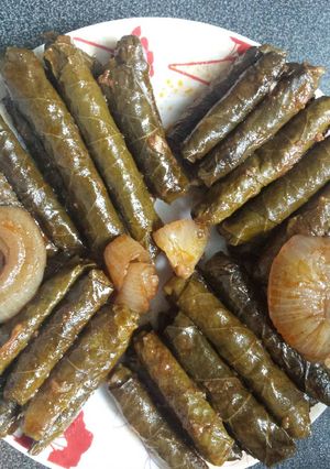 صورة لوصفة ورق عنب مع البندورة و دبس الرمان طعم عنجد خياااااااال☺☺😋😋😋😋