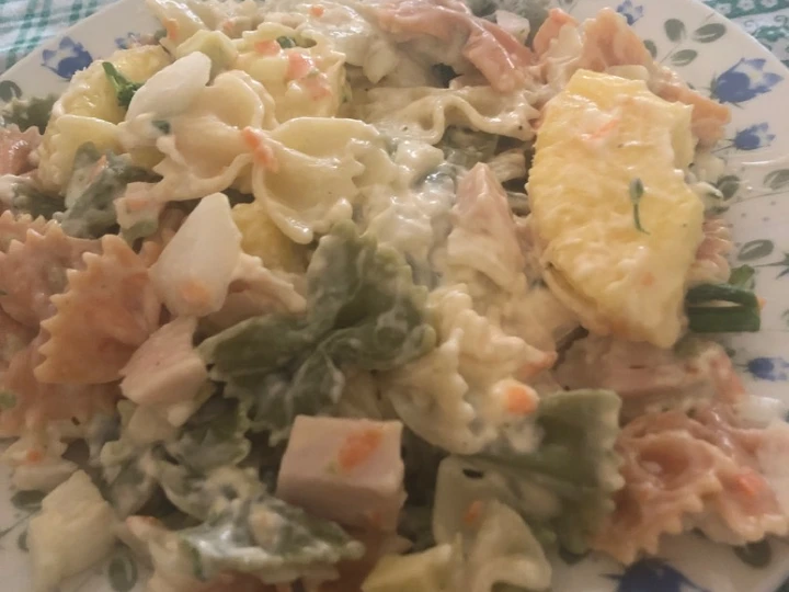 Manera fácil Hacer 293. Ensalada Hawaiana (principal pasta)  que Muy delicioso