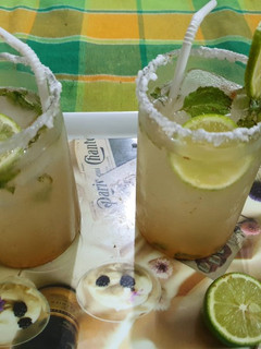 A picture of Masala Shikanji or Spiced Indian Lemonade.