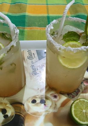 A picture of Masala Shikanji or Spiced Indian Lemonade.
