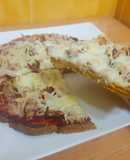 Pizza con base de zanahoria