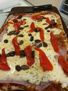 Una foto de Pizza a la parrilla