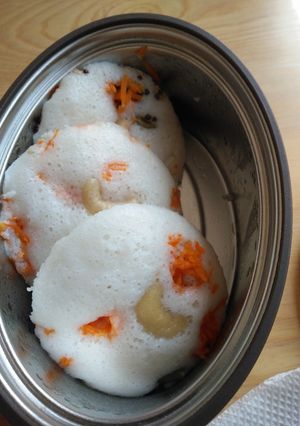 A picture of Idli with a twist.