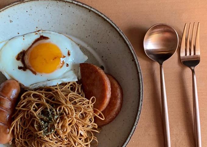 Easiest Way to Make Favorite Simple Breakfastʕ·͡ᴥ·ʔ: Chinese Fried Noodle