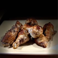 A picture of Savory soy wings.