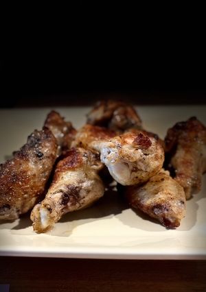 A picture of Savory soy wings.