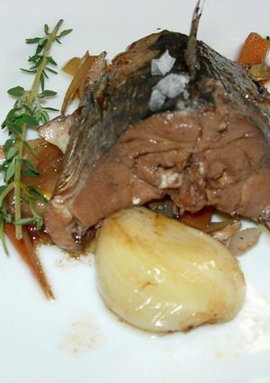 Una foto de Escabeche de caballa al vino viejo y Módena 