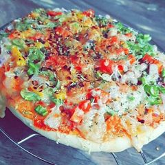 A picture of Crispy veggies pizza.