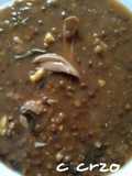 Lentejas con boletus y collejas, cazuela AMC