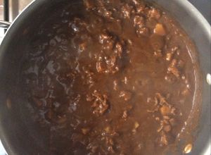 Una foto de Bistec en chile negro
