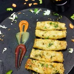 Steamed cheese rolls A picture of Steamed cheese rolls.