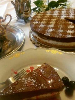 Foto di Cheesecake al cioccolato fondente