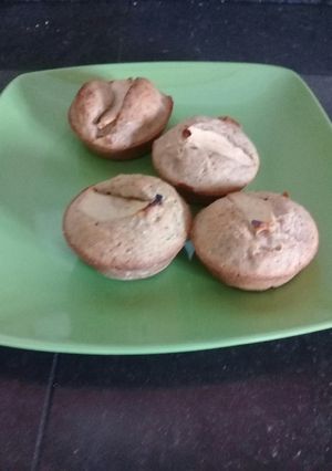 Una foto de "Muffins" de almendras y canela con manzana❤