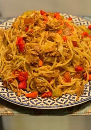 Foto resep Spaghetti tuna sambal matah