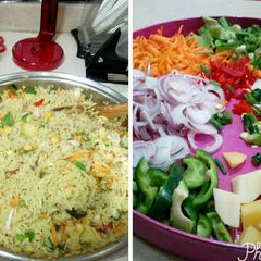 A picture of Nigerian fried Rice.