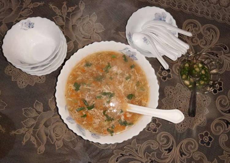 Simple Way to Prepare Quick Sausage and Sour Soup