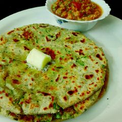 A picture of Instant Matar Paneer Paratha.