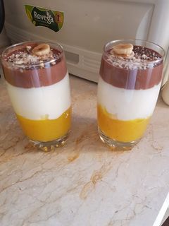 صورة لوصفة مهلبية بثلاث نكهات