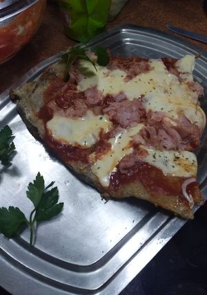 Una foto de Matambre de carne a la pizza