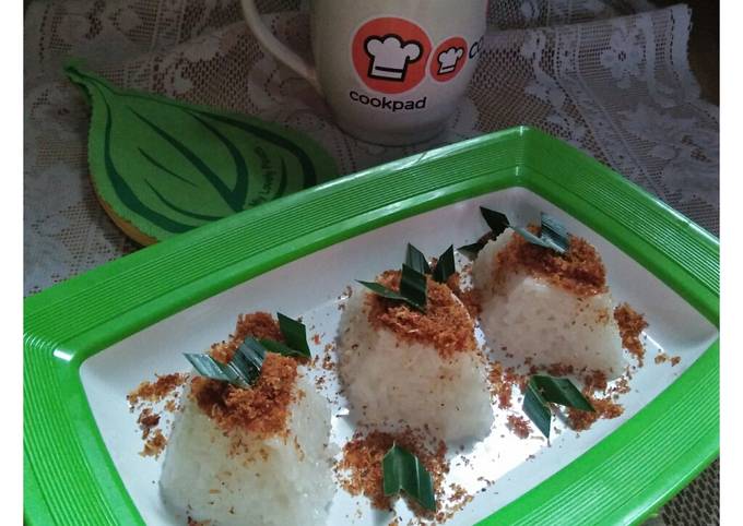 Anti Ribet, Buat *ketan bumbu serundeng* Murah