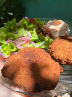 Una foto de Milanesas de hamburguesas