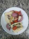 Tofu assado metido a italiano