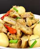 Sụn Gà Kho Trứng Cút