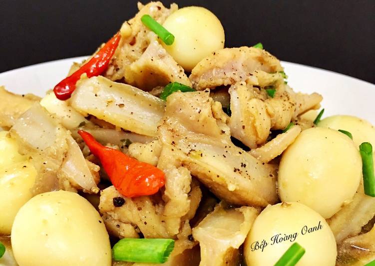 Simple Way to Make Homemade Sụn Gà Kho Trứng Cút