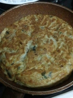 Una foto de Tortilla de champiñones