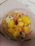 Ceviche tropical de polvo