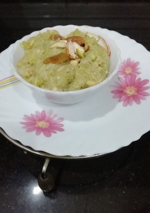 A picture of Lauki Ka Halwa.