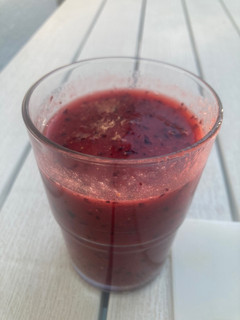 Una foto de Batido frutos rojos