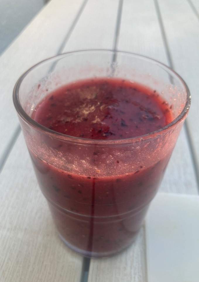 Una foto de Batido frutos rojos