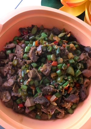 Foto resep Ati Ampela Masak Cabe Hijau