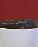 Brownie en taza en microondas